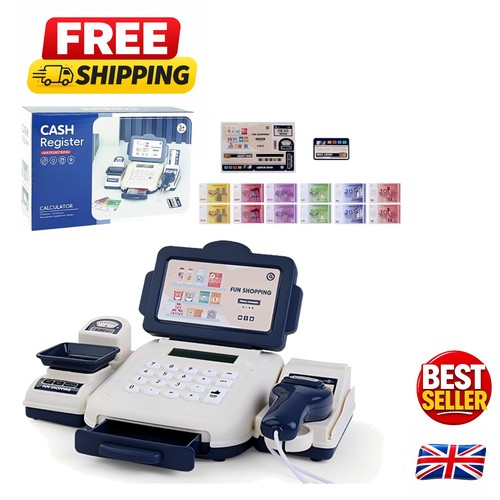 Children toy cash register - cash,